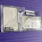 2 x 1 oz .999 Silver Bullion Bars Empire State & Grand Central Terminal Designs