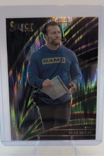 2025 Panini Select - Club Level Sean McVay #221 Black & Green Shock Prizm (RC)