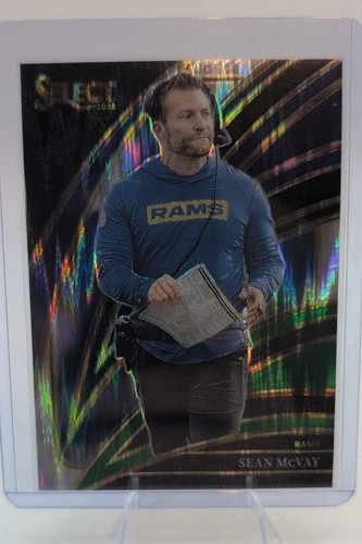 2025 Panini Select Football Black and Green Shock Sean McVay #221