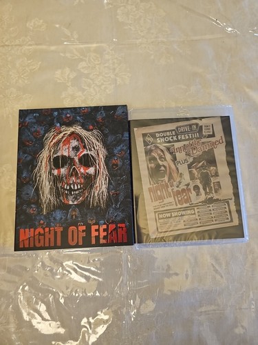 NIGHT OF FEAR + INN OF THE DAMNED Blu-ray Double Feature SLIPCOVER New Sealed