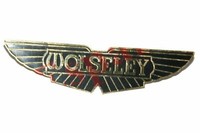 Wolseley Britisches Auto Messing Logo Emblem Monogramm Gold Schwarz Badge @Us