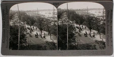 Keystone Stereoview Whangpoo River, Shanghai, China from 1920s 400 Card Set #284
