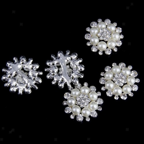 DOITOOL Perlenknöpfe 50 Stück - Goldfarben Für DIY Und Hochzeitskleider