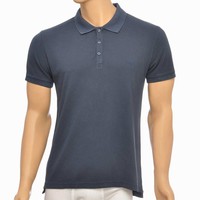 Emporio Armani Swimwear Men's Pique Polo Cotton Short Sleeve T-shirt, Blue, Tee Emporio Armani Swimwear Men's Pique Polo Cotton Short Sleeve T-shirt, Blue, Tee