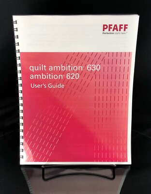 PFAFF Quilt Ambition 620 630 Manual COLOR Reprint  Instructions User Guide