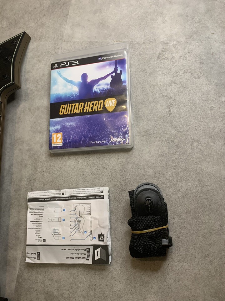 Guitar Hero Live PS3 Game with Guitar Controller, Dongle