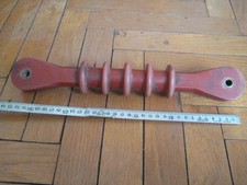 vintage red epoxy medium  voltage electrical insulator / rod  335 mm / 13.2"
