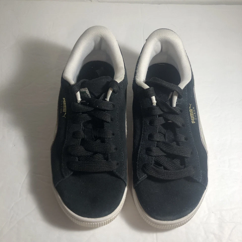 Puma черный / серебро замшевые кроссовки для мальчиков размер 3 - Изображение 3 из 4