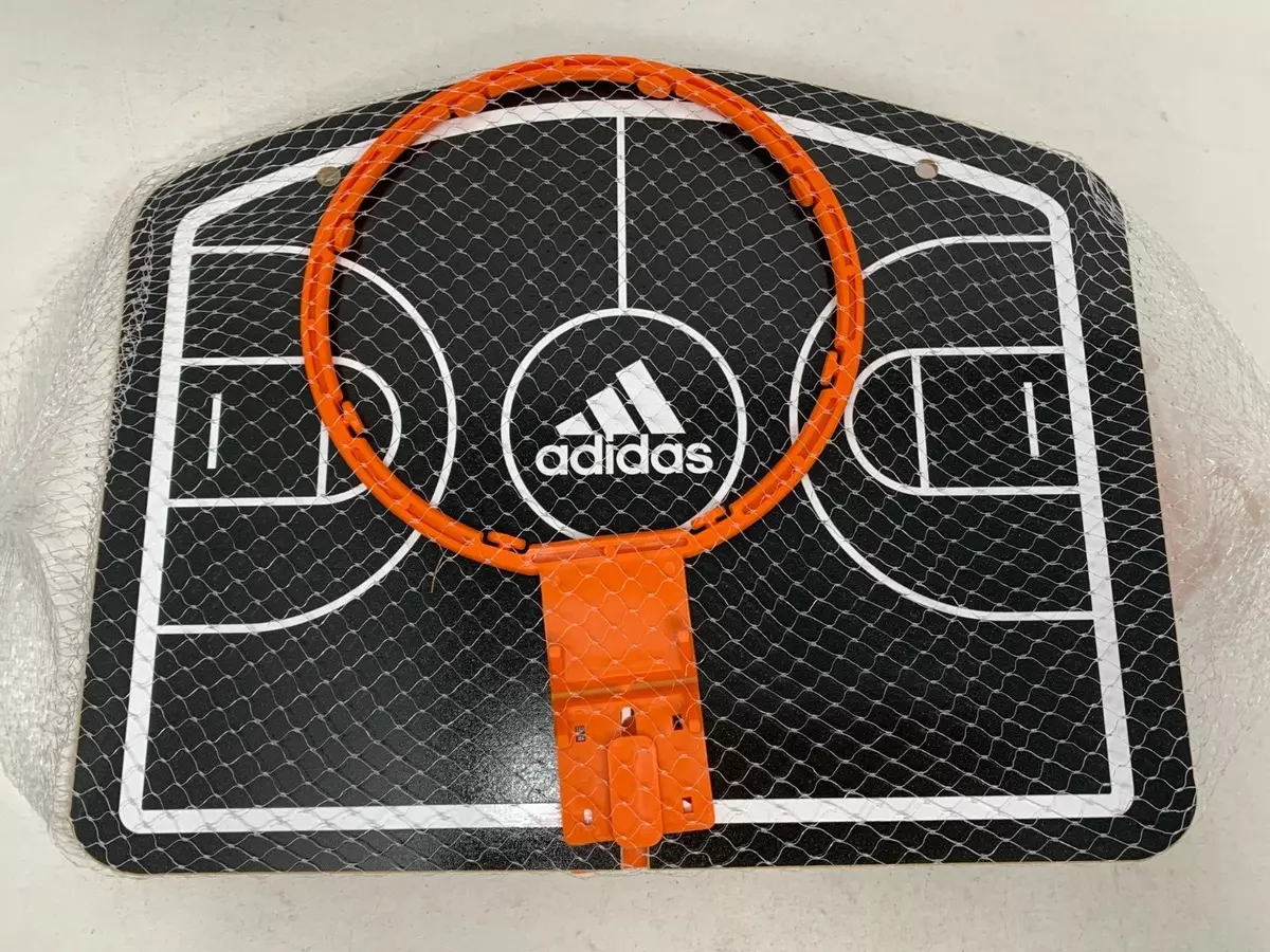 Adidas Mini Basketball Court Ball Hoop Game Slam Dunk Sport Toy Over Door Mount