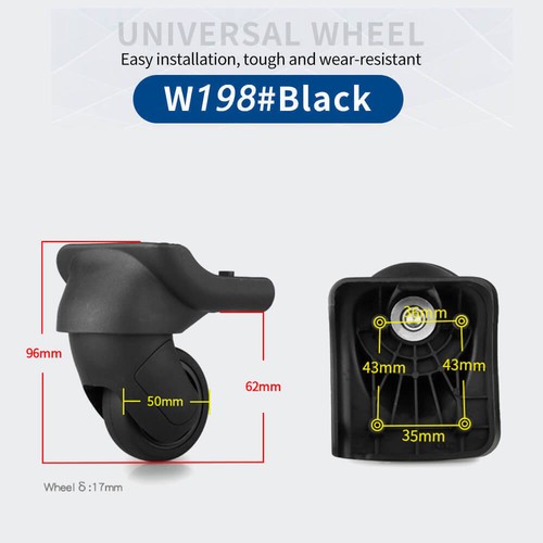2 piezas de repuesto de rueda de equipaje para Samsonite equipaje rueda trolley americana - Imagen 27 de 59