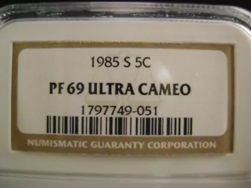 1985-S Jefferson Proof Nickel, NGC PF69 Ultra Cameo