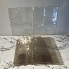 Vintage Vinyl Photo Album Pages 23ea Various Sized Photo Slots11x8.5 USA Made