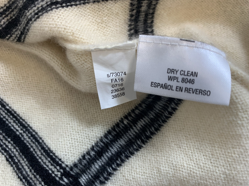 Maglione donna 100% cashmere taglia M Charter Club lusso a quadri leggero - Foto 4 di 8