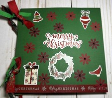Christmas Scrapbook Album Junk Journal 16 pages