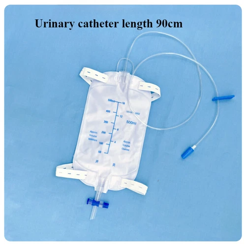 500/750/1000ML Urinary Drainage External Catheters Leg Bag with Tube and Straps - Picture 3 of 17