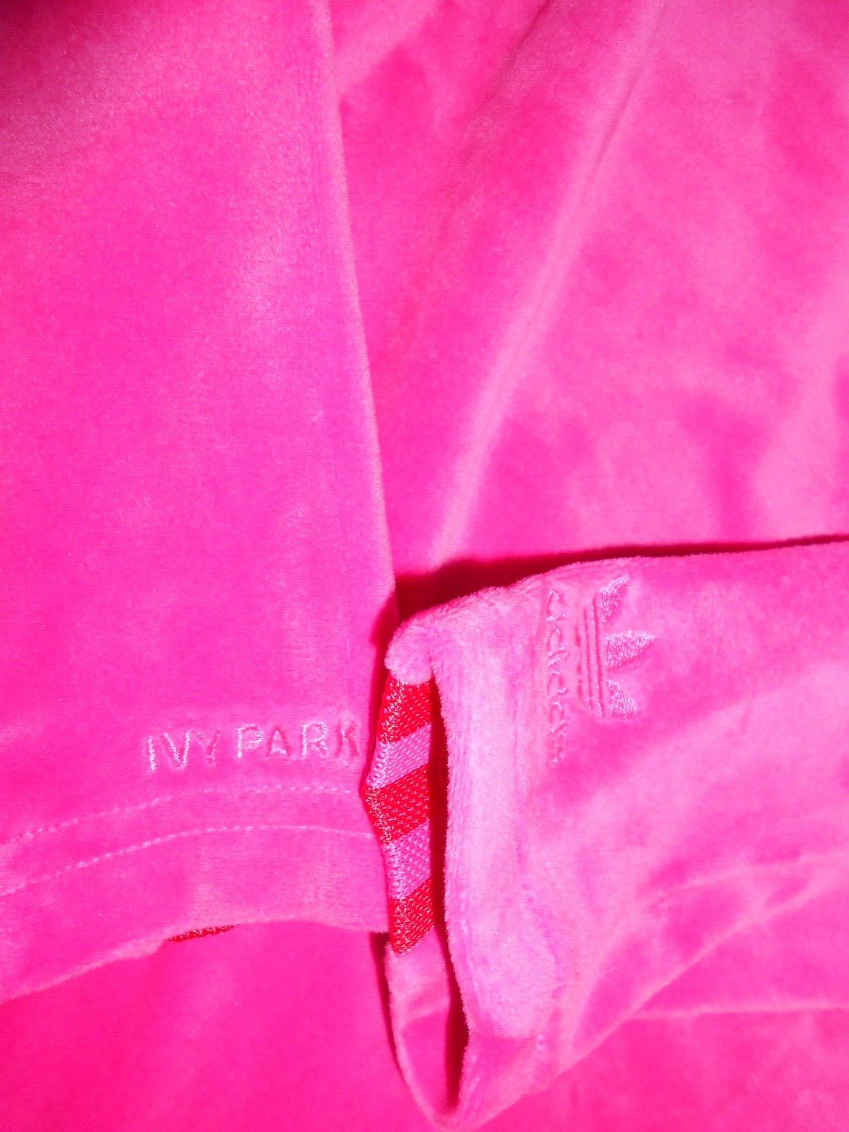 New Adidas x Ivy park pink velvet velour mini dress Size Medium RRP £220 image 6