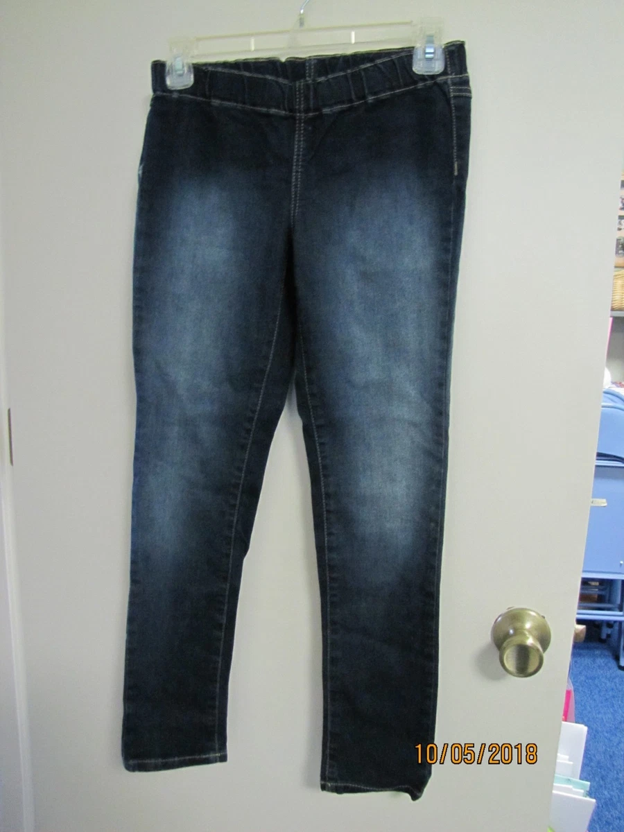 EUC BENETTON Stretch Skinny Girls Dark Blue Wash Denim Jeggings