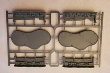 Warmachine Scatter Terrain Sprue, 4 Walls and 2 Shallow Water Hazards