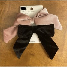 Pink Velvet Bow Hair Elastic