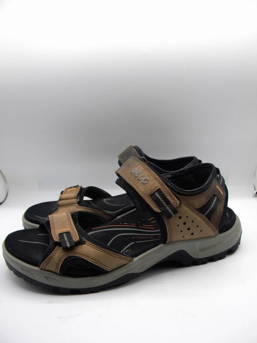 Ecco Yucatan Receptor Mens Brown Outdoor Sport Hiking Sandals US 8 8.5 EU 42