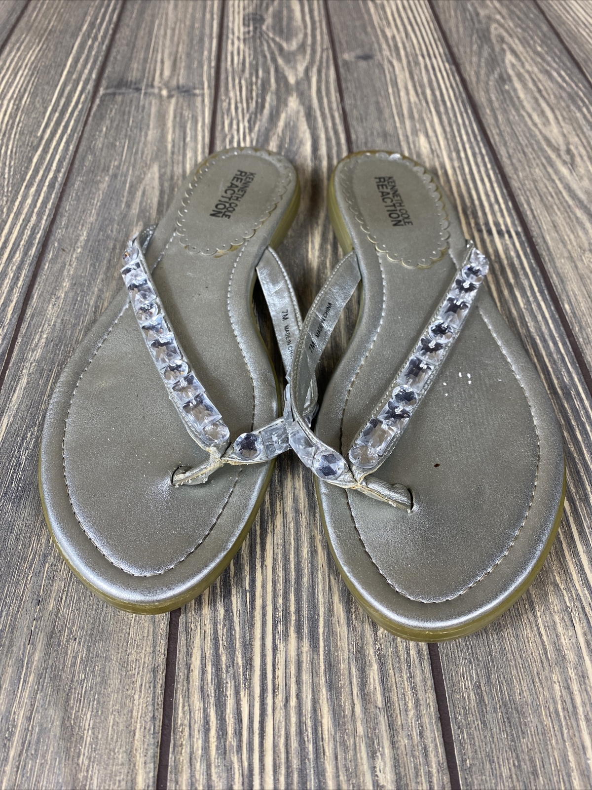 kenneth cole reaction jeweled sandals