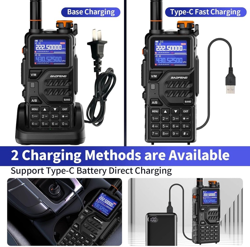 Digital Handheld Radio Scanner Fire Police VHF FM EMS Ham 2 Way ...