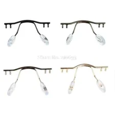 1pcs  Stainless Steel Eyeglasses Bridges Replacement Part Rimless Nose Frame Top