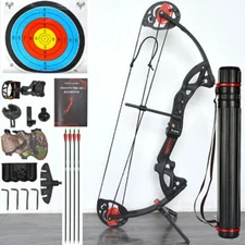 Right Hand Compound Bow and Archery Sets 15-29 lbs Hunting Bow Kit for Beginner