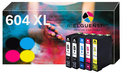 5 Patronen passt für Epson 604 Expression XP-2200 XP-2205 XP-3200 XP-3205 4205
