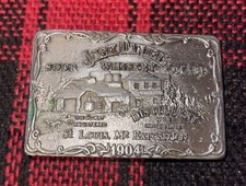 Jack Daniels Sour Mash Whiskey St Louis 1904 Exposition Vintage Belt Buckle