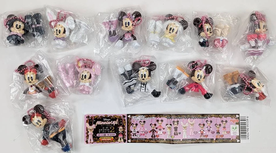 Yujin Minnie Up 2 komplette Serie - 12 Figuren / Schlüsselanhänger - neuwertig - Bild 1 von 1