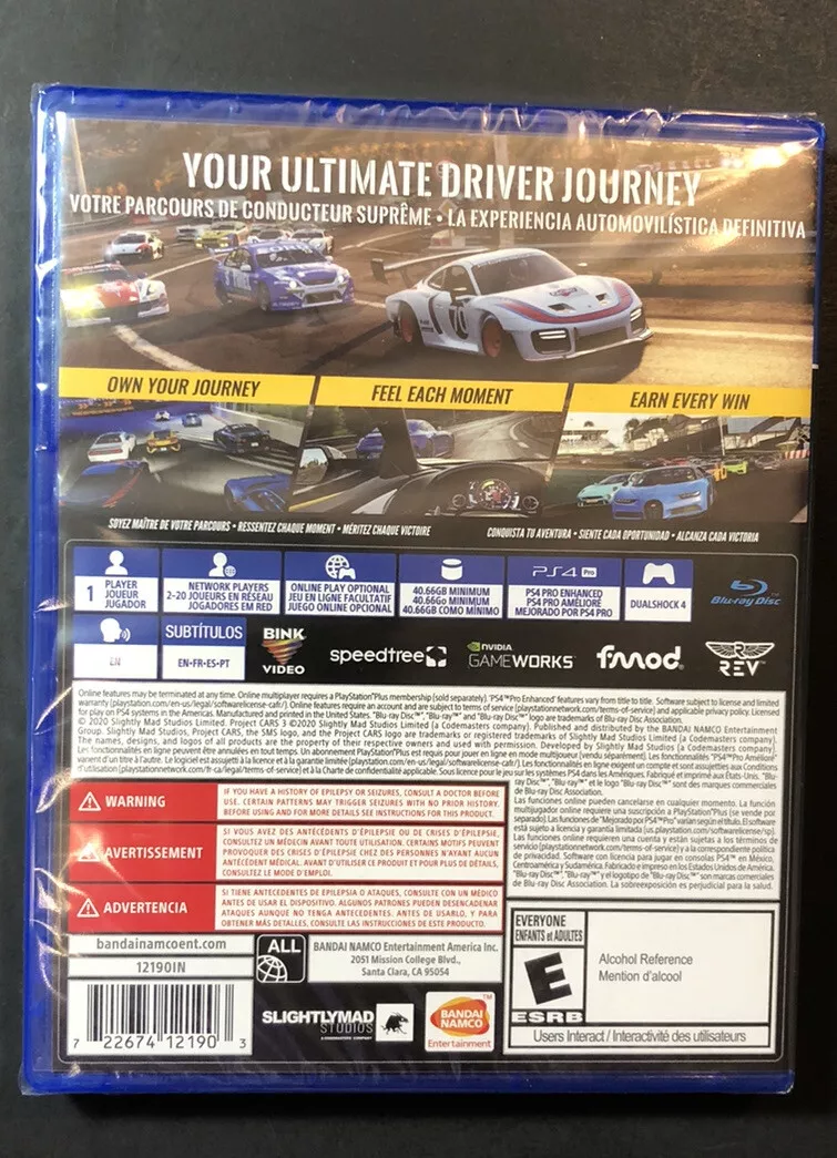 Project CARS 3 Sony Playstation 4 PS4 Video Games From Japan Free Shipping