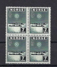 Norway 1943 Sc# 260 Convoy Ship 7or block 4 MNH