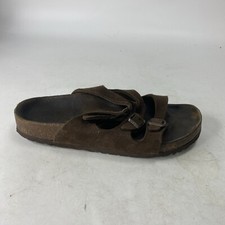 Birkenstock Florida Mocha Brown Suede Leather Sandals Slides 3 straps EU38 W7 M5
