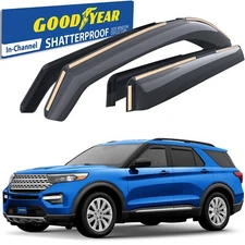 Sun Rain Visors Wind Rain Guards for 2020-2025 Ford Explorer