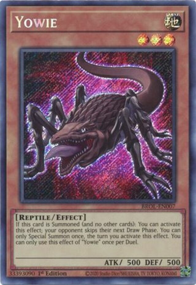 Yugioh! Yowie - BROL-EN007 - Secret Rare - 1st Edition Near Mint, English