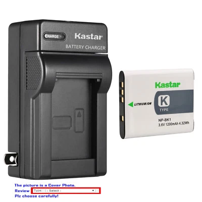 Kastar Battery Wall Charger for Sony NP-BK1 NP-FK1 K Type Battery BC-CSK Charger
