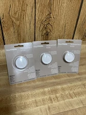 Lot of 3 Lutron White Round Rotary Replacement Dimmer Light Knob Fan Control New