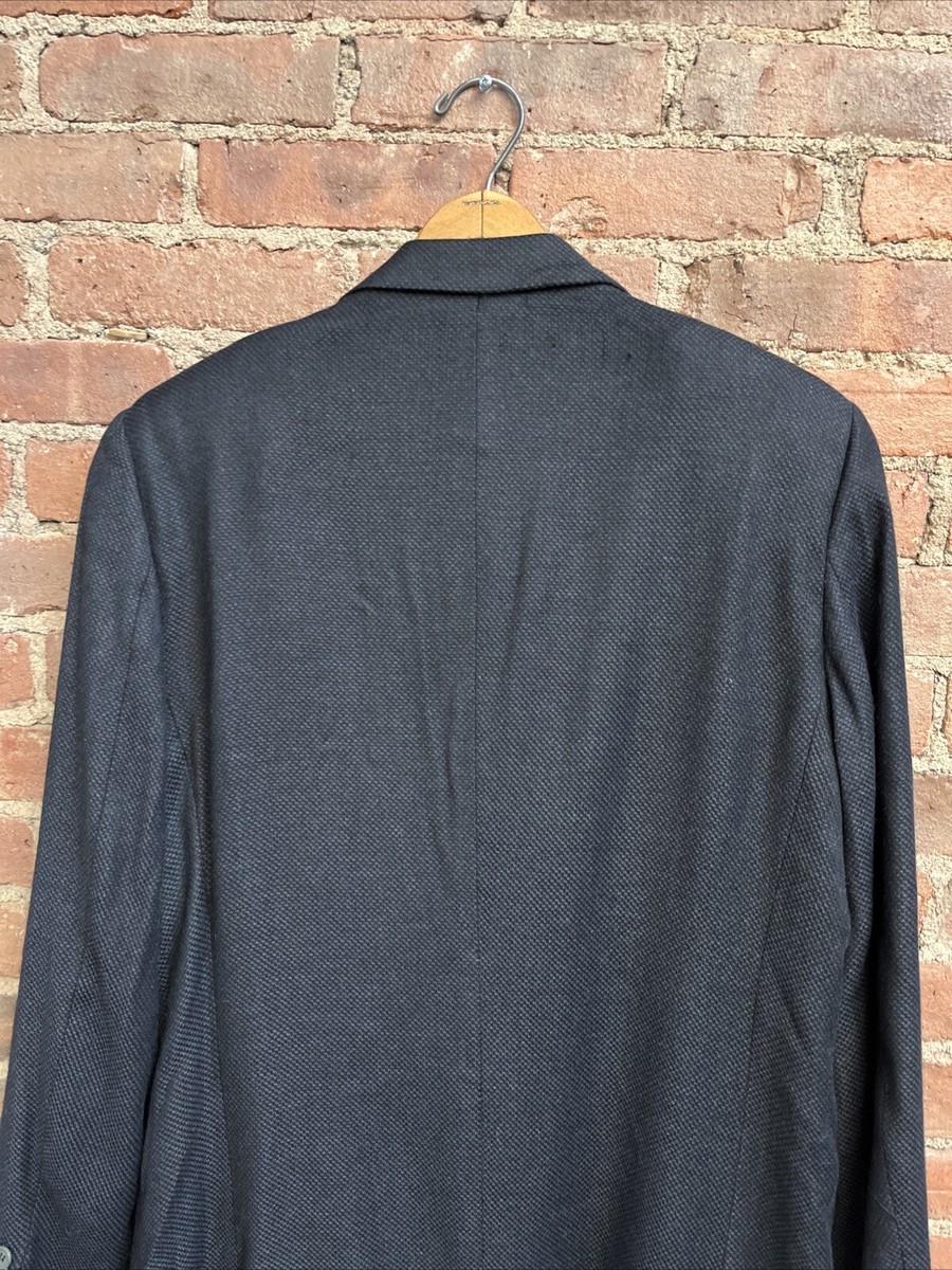 Giorgio Armani Men's Jacket, Sz 54, Midnight Wool/Viscose Jacquard