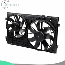 Radiator Condenser Cooling Fan Assembly Electric For 2010-2013 Volkswagen Golf