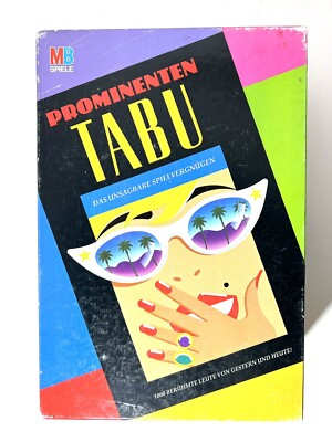 Prominenten Tabu | Vollständig | MB Spiele | Retro | Brettspiel 