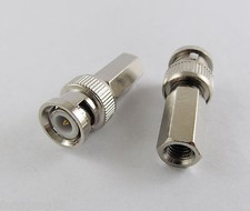 10pcs CCTV RG59 Coax BNC Male Plug Twist On RF Connector Adapter Coaxial Cable