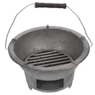 Portable Bbq Grill Cast Iron Barbecue Stove for Outdoor Camping Cooking
