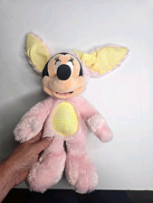 Disney Store Minnie Mouse Pink Bunny Easter Plush Small 6-14 in 2015 MPN