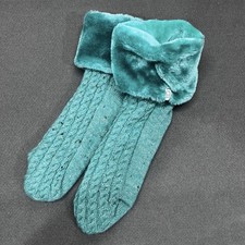 NEW UGG Lita Fleece Lined Green Socks - Size M/L - Soft  Warm - NWOT