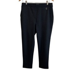 Calvin Klein women's hound tube pants pull on stretch waist black gray  Dress M
