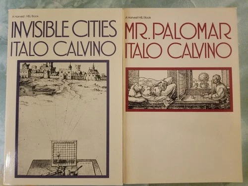 INVISIBLE CITIES, MR PALOMAR,  2 BOOKS BY ITALO CALVINO, VERY GOOD,  PAPERBACKS - product listing photo