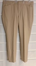 Old Navy Pixie Beige HR Stretch Cotton Blend Chino Pants 16 EC 