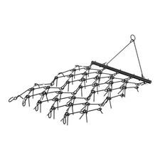 Chain Harrow 4x5.6 Ft 80 Tooth Atv Tractor For Soil Prep Seeding Land Leveling