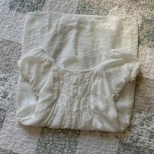 Indigo Rose White eyelet babydoll chic country dress cotton  Size small Women’s